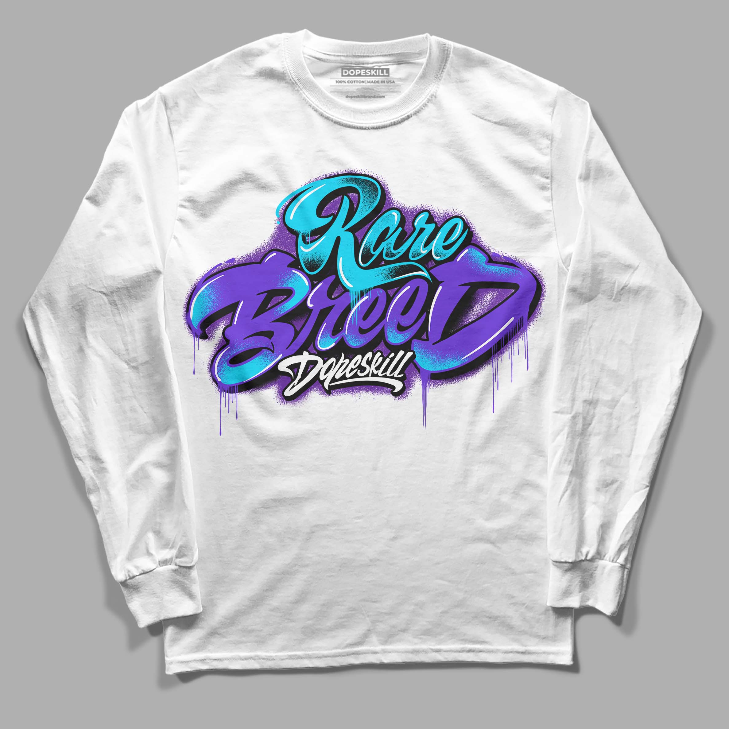 Aqua 6s superstreetwear Long Sleeve T-Shirt Rare Breed Type Graphic