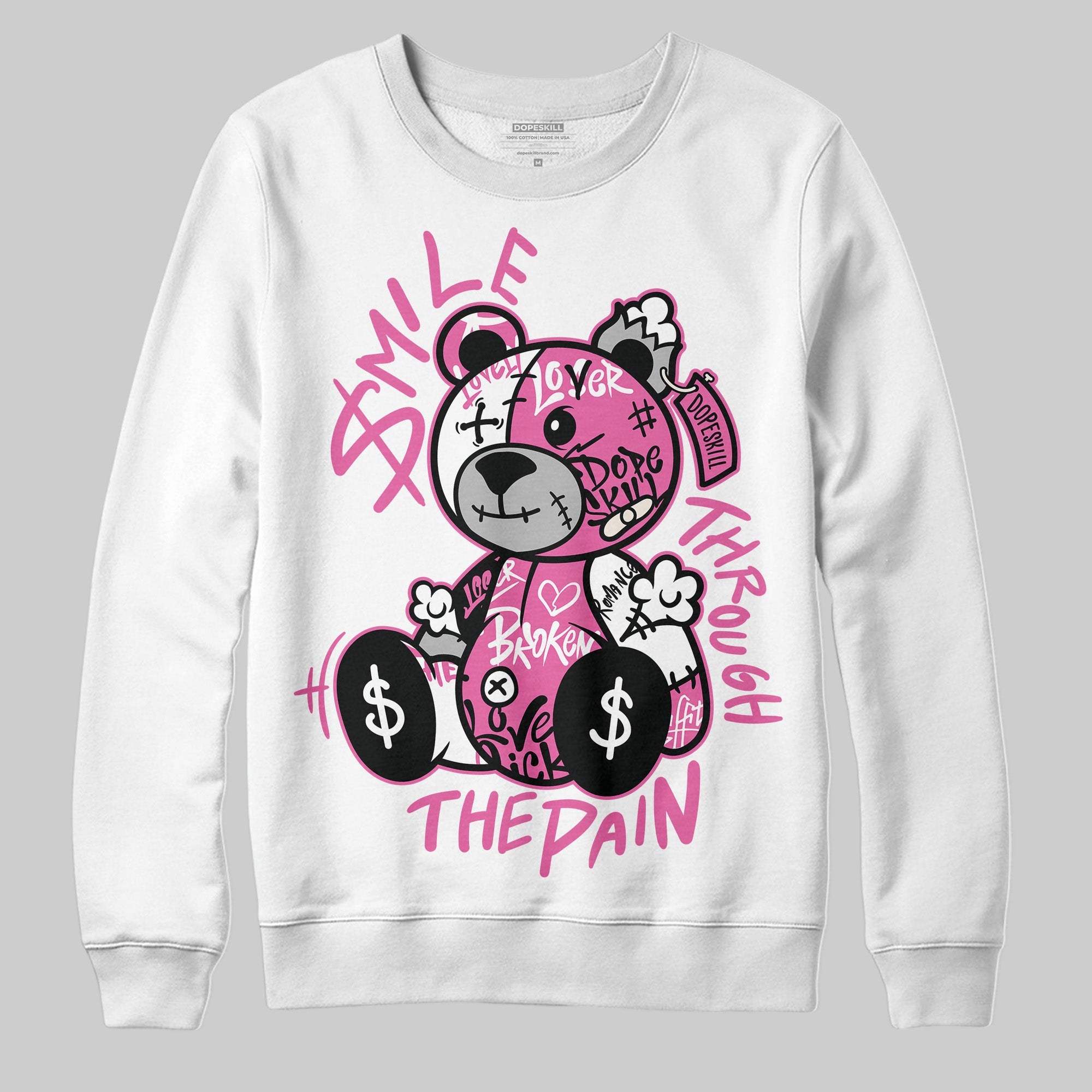 Kayano 14 Cream Sweet Pink superstreetwear Sweatshirt Smile Through The Pain Graphic