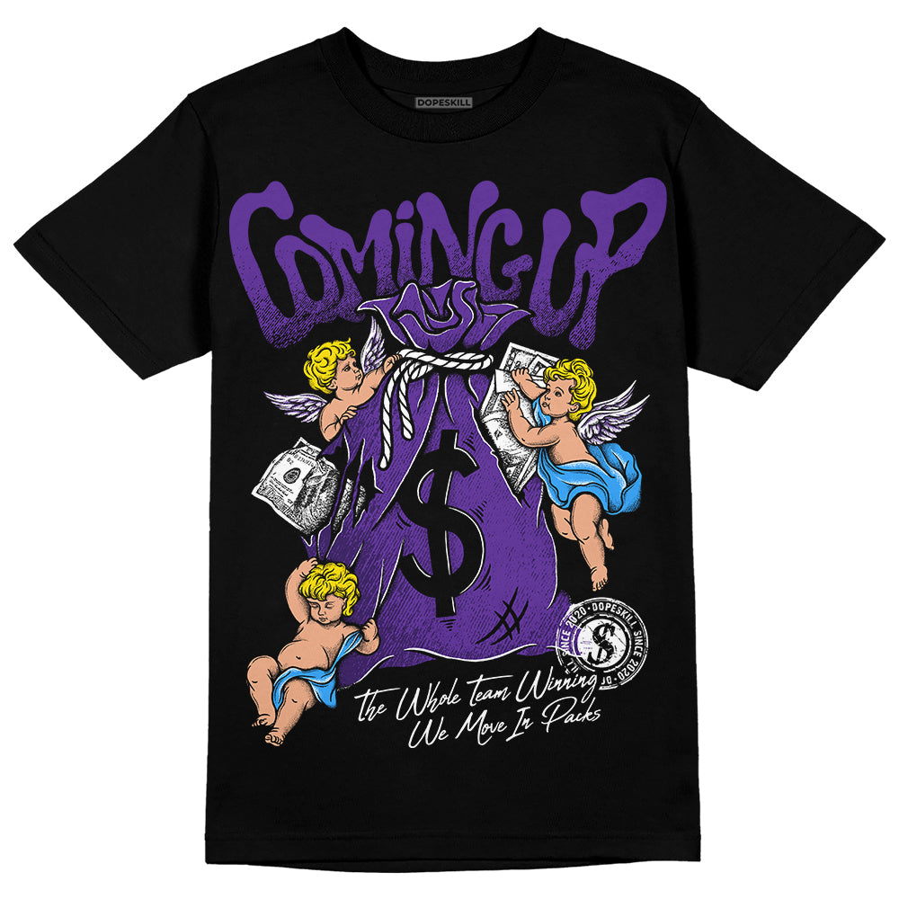 PURPLE Collection superstreetwear T-Shirt Money Bag Coming Up Graphic