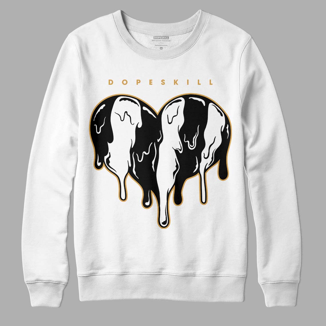 Gratitude 11s superstreetwear Sweatshirt Slime Drip Heart Graphic