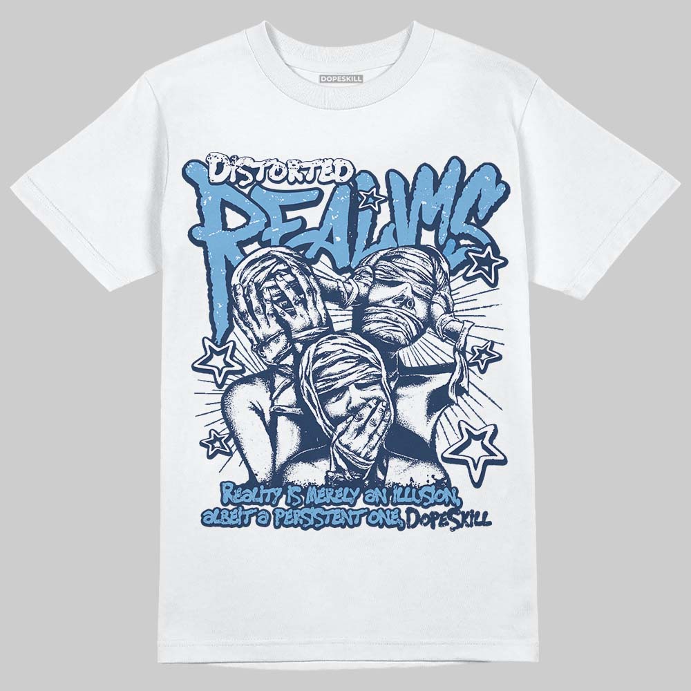 Summit White Navy 4s superstreetwear T-Shirt Distorted Realms Graphic