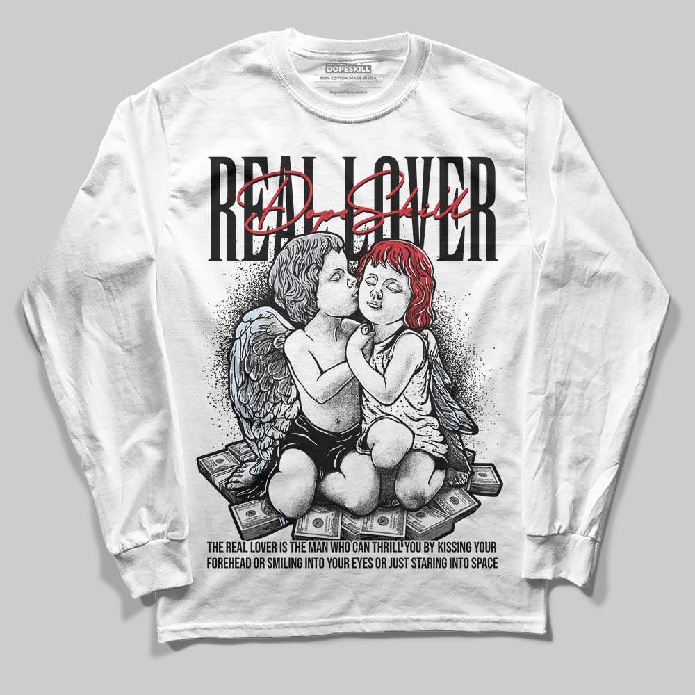 Black Metallic Reimagined 5s superstreetwear Long Sleeve T-Shirt Real Lover Graphic