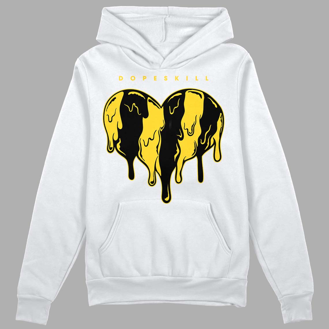 Black Tour Yellow AJ 4 Thunder superstreetwear Hoodie Sweatshirt Slime Drip Heart Graphic