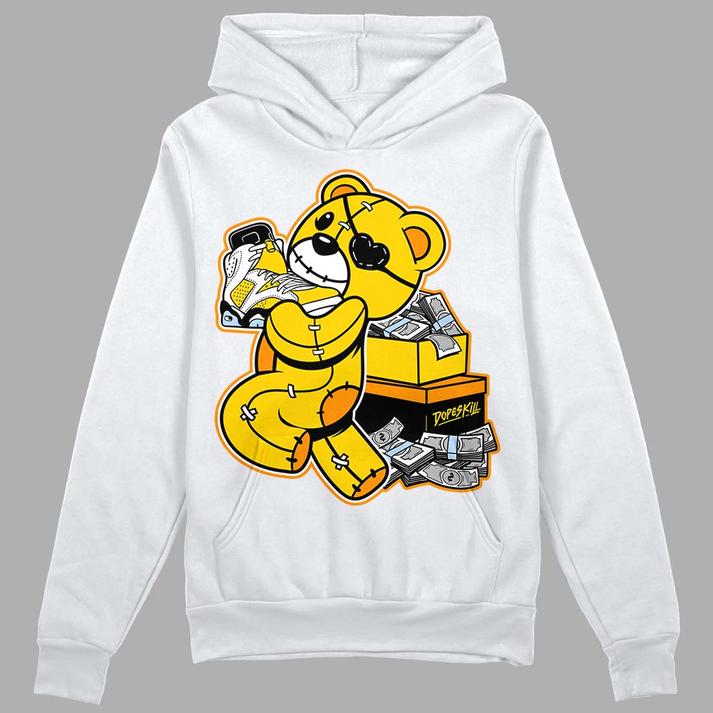 Yellow Ochre 6s superstreetwear Hoodie Sweatshirt Bear Steals Sneaker Graphic