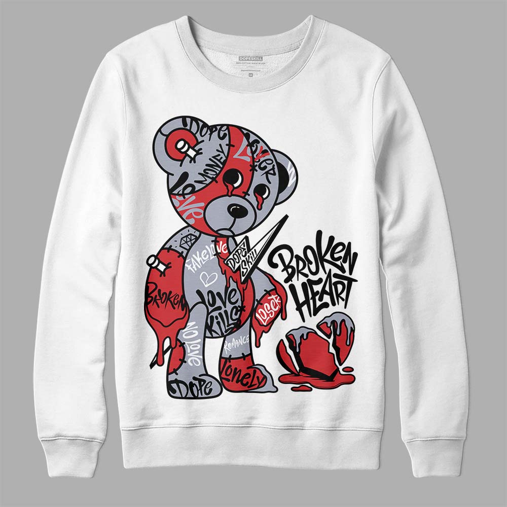Bred Reimagined 4s superstreetwear Sweatshirt Broken Heart Graphic