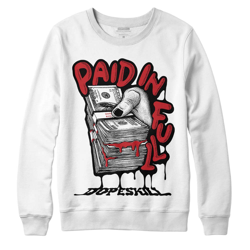 Red Taxi 12s superstreetwear Sweatshirt Paid In Full Graphic