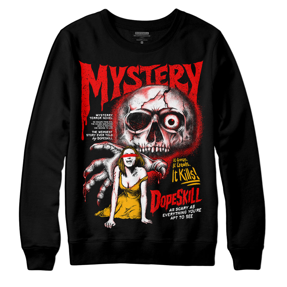 Red Collection superstreetwear Sweatshirt Mystery Ghostly Grasp Graphic