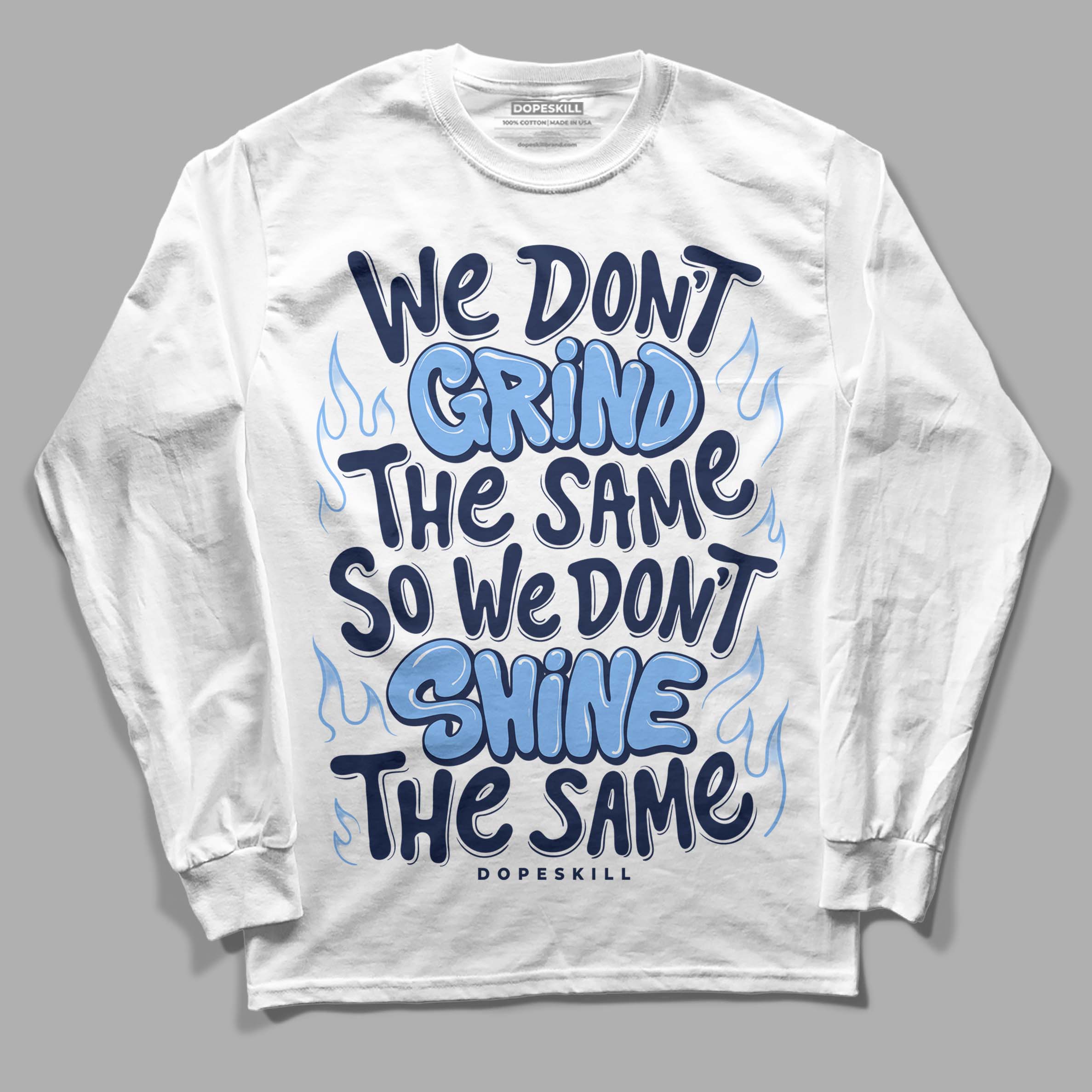 Midnight Navy 5s superstreetwear Long Sleeve T-Shirt Grind Shine Graphic