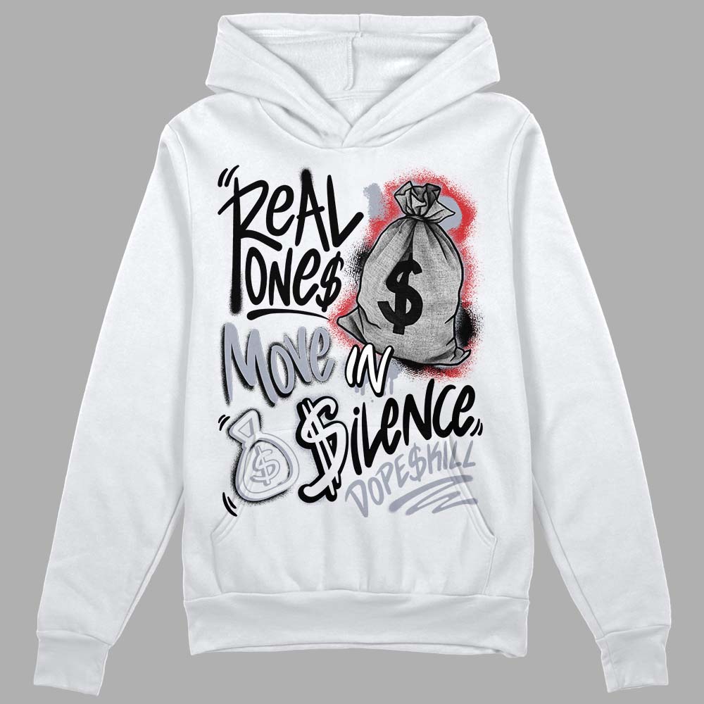 Bred Reimagined 4s superstreetwear Hoodie Sweatshirt Real Ones Move In Silence Graphic