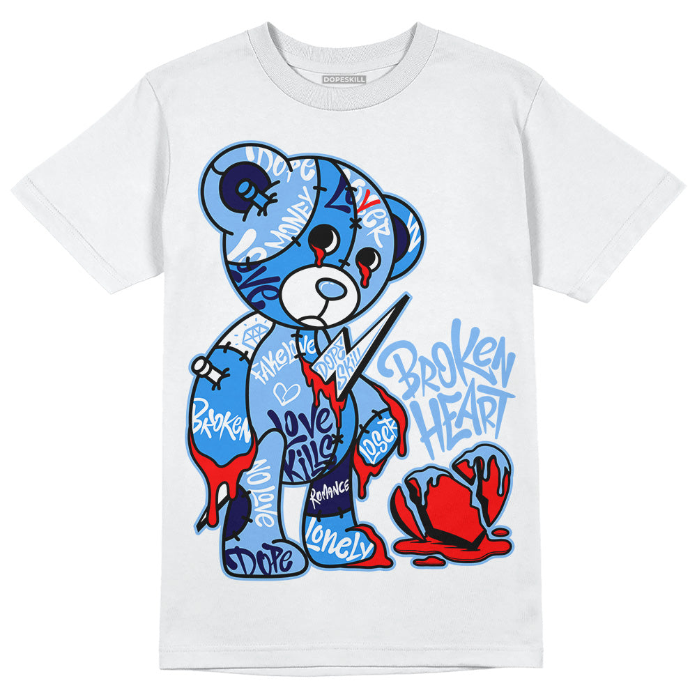 Powder Blue 9s superstreetwear T-Shirt Broken Heart Graphic
