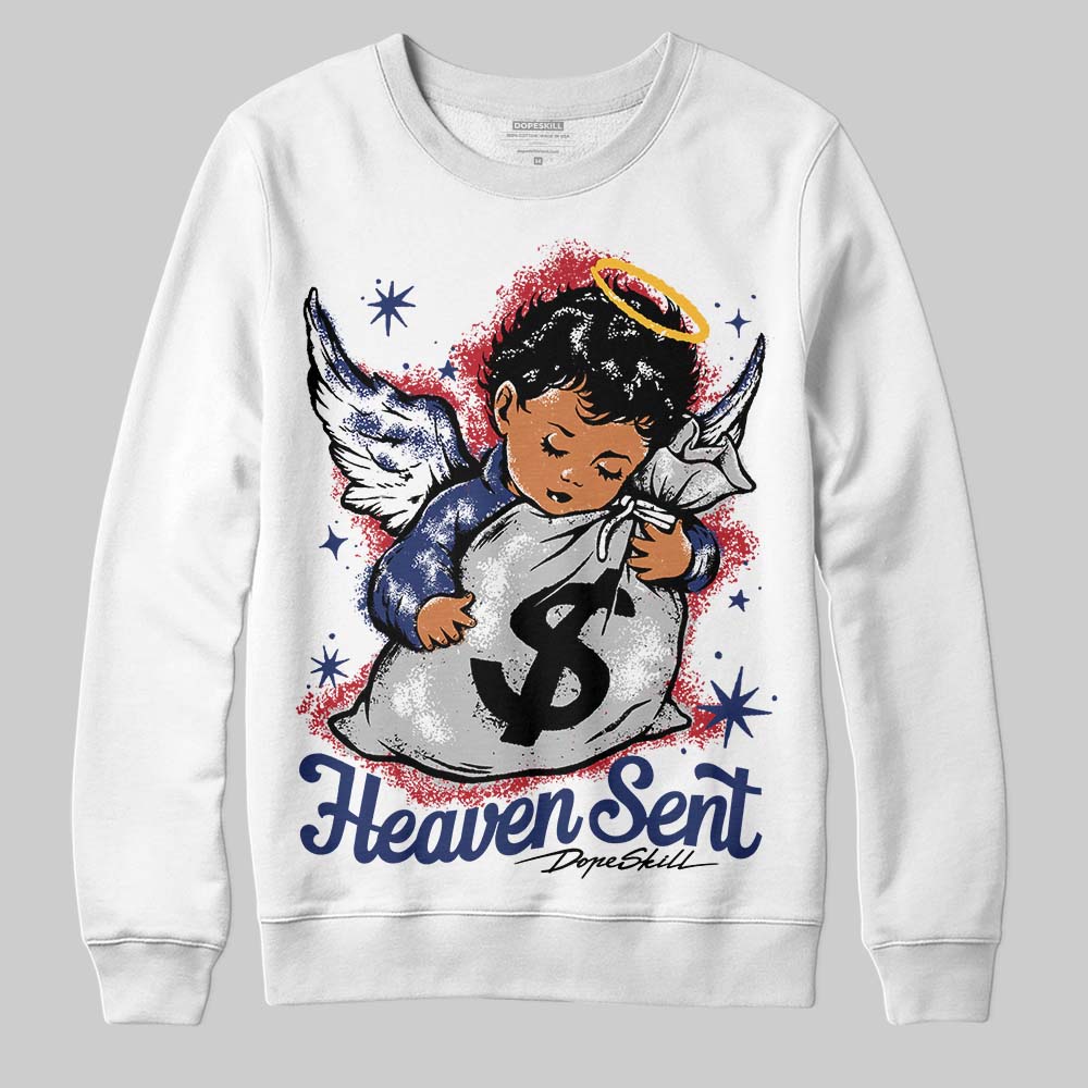 Rare Air Deep Royal Blue 1s superstreetwear Sweatshirt Heaven Sent Graphic