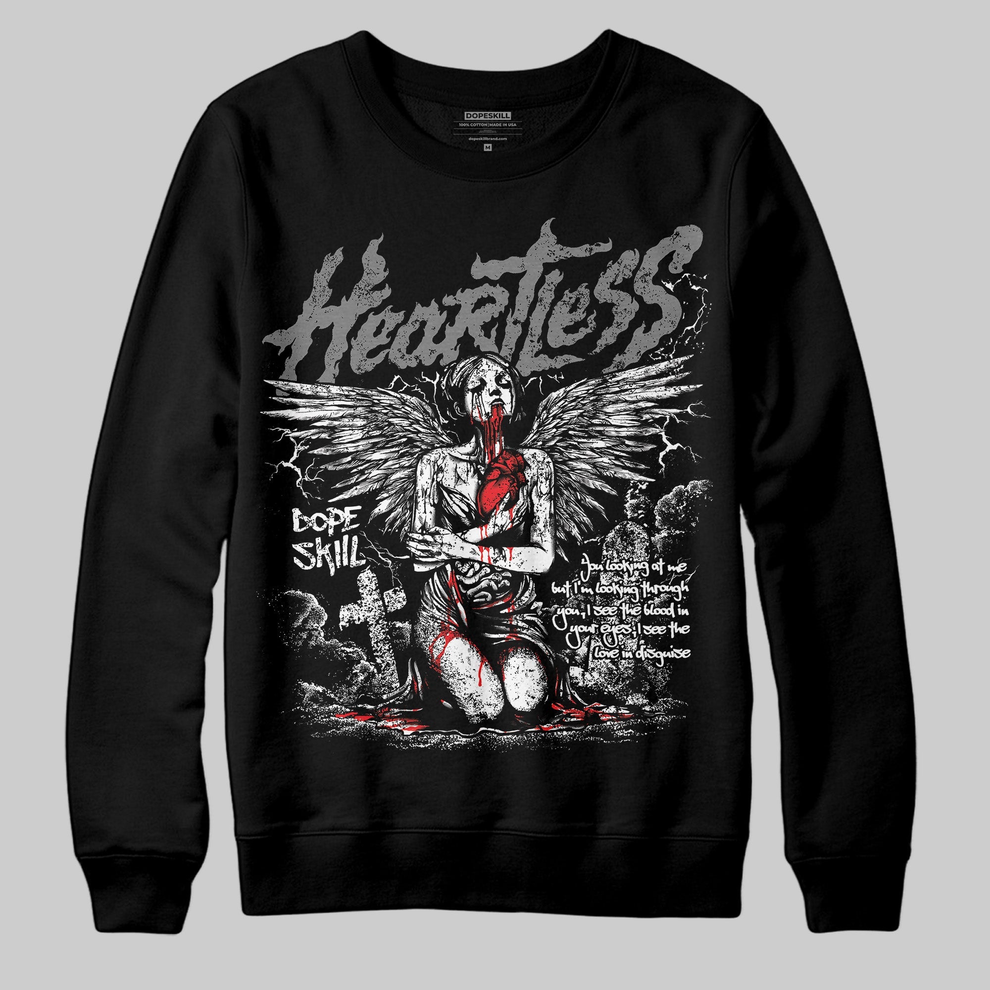 Grey Collection superstreetwear Sweatshirt Heartless Graphic