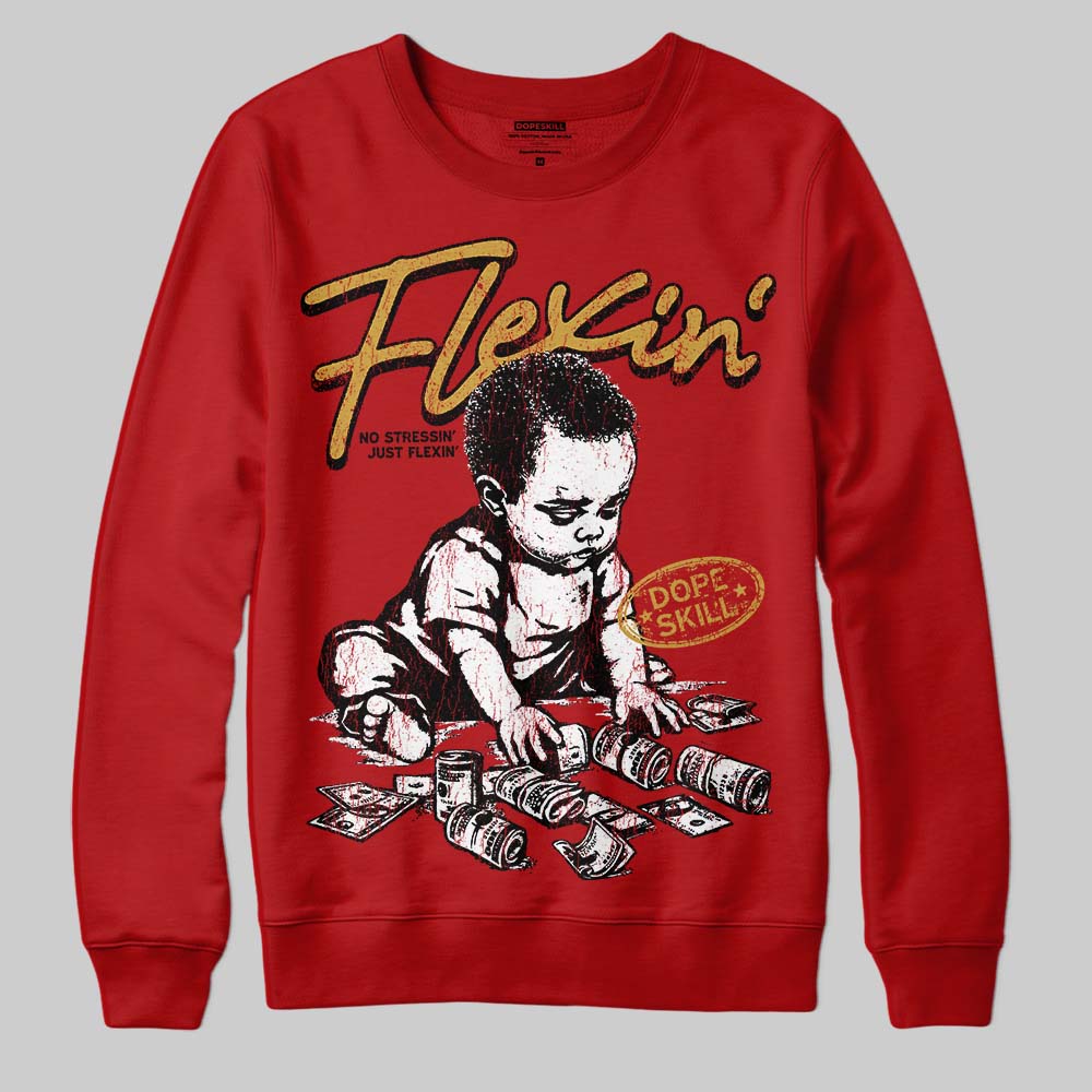 Red Collection superstreetwear Sweatshirt Flexin' Graphic