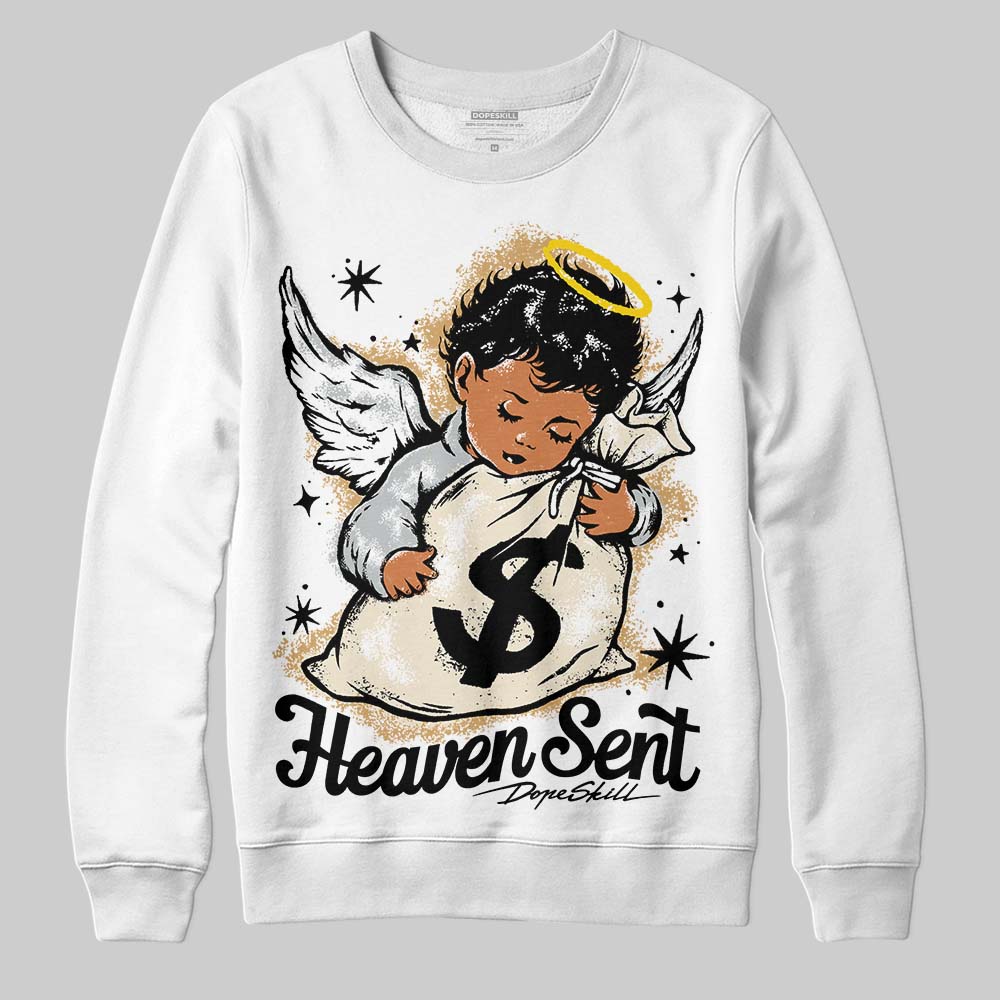 Reverse Metallic 5s superstreetwear Sweatshirt Heaven Sent Graphic