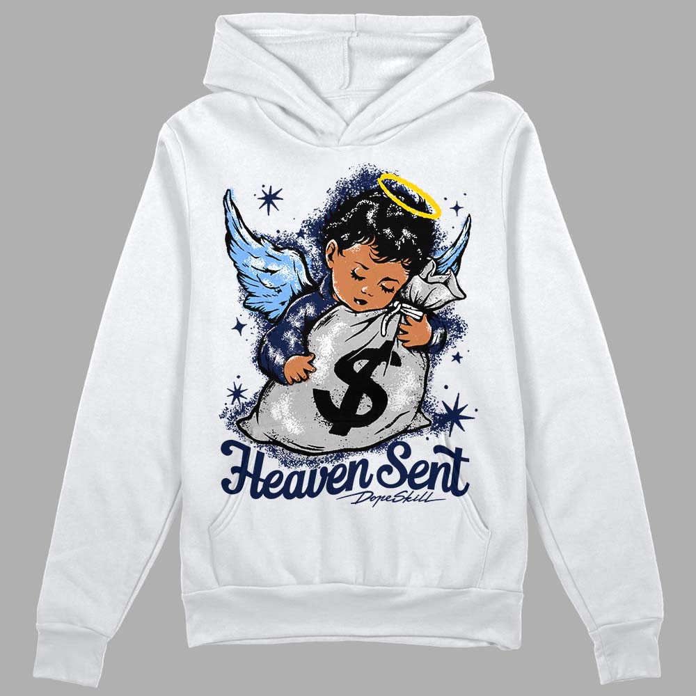 Midnight Navy 5s superstreetwear Hoodie Sweatshirt Heaven Sent Graphic