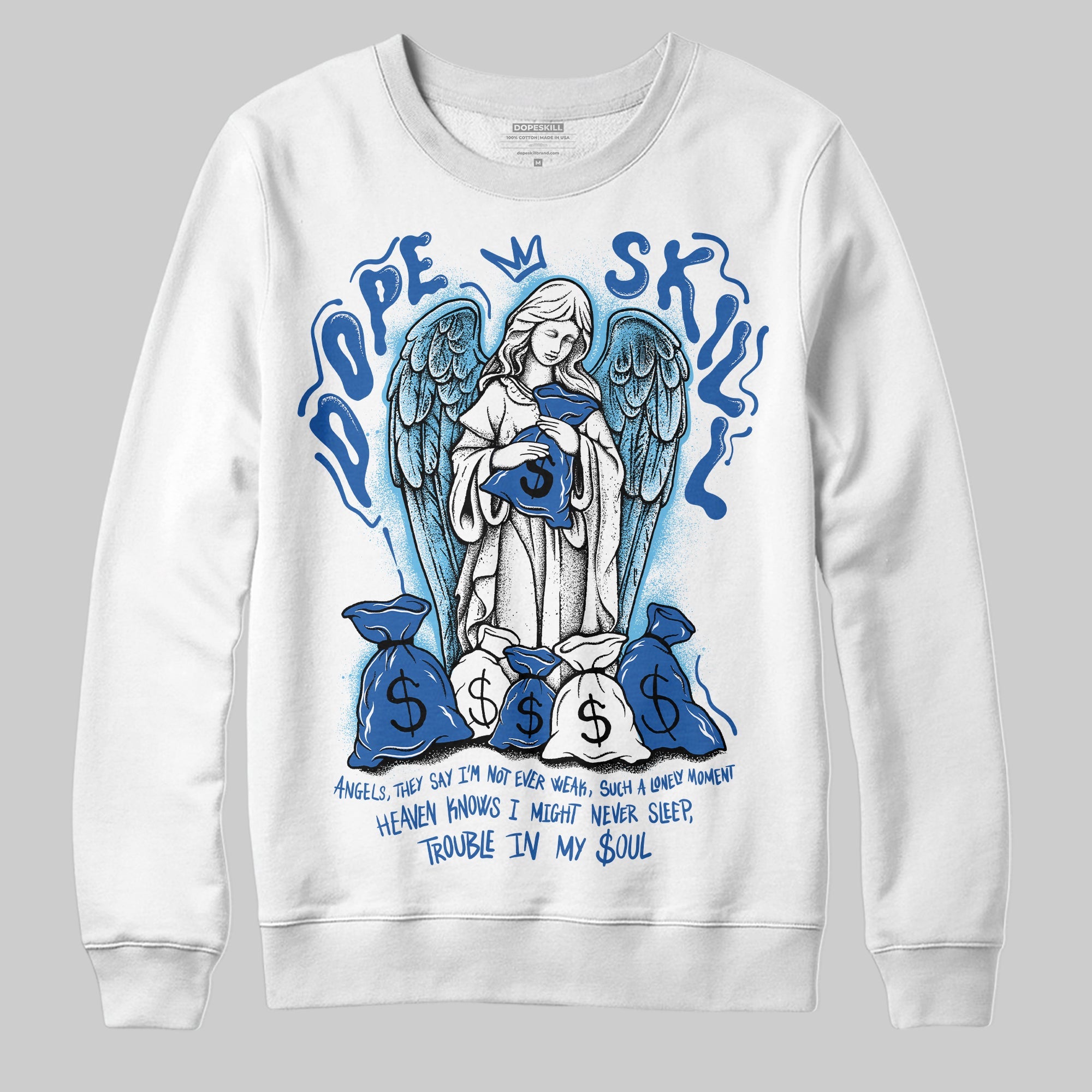 Blueberry 12s superstreetwear Sweatshirt Angels Graphic