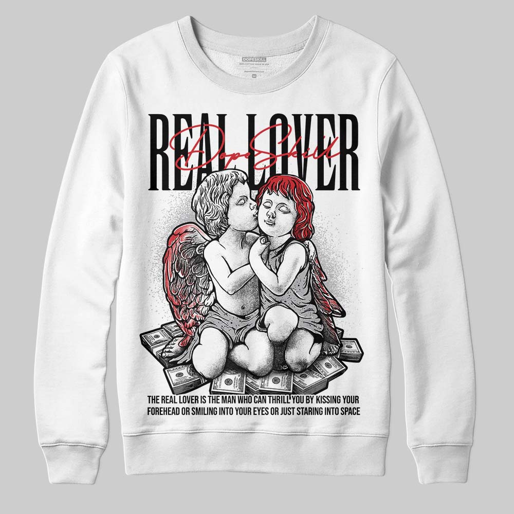 White Cement 4s superstreetwear Sweatshirt Real Lover Graphic
