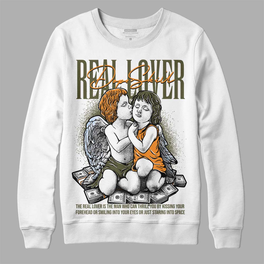 Olive 5s superstreetwear Sweatshirt Real Lover Graphic