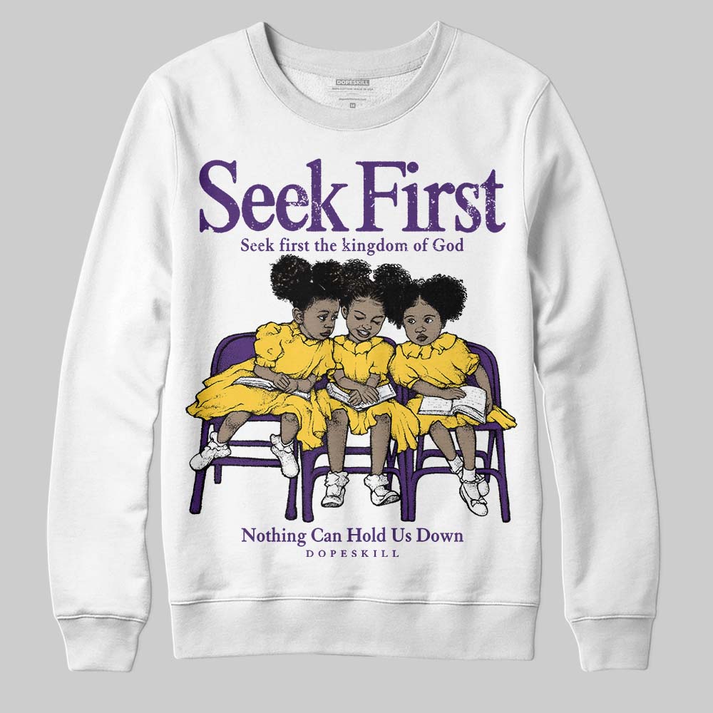 Field Purple 12s superstreetwear Sweatshirt New Seek First Graphic