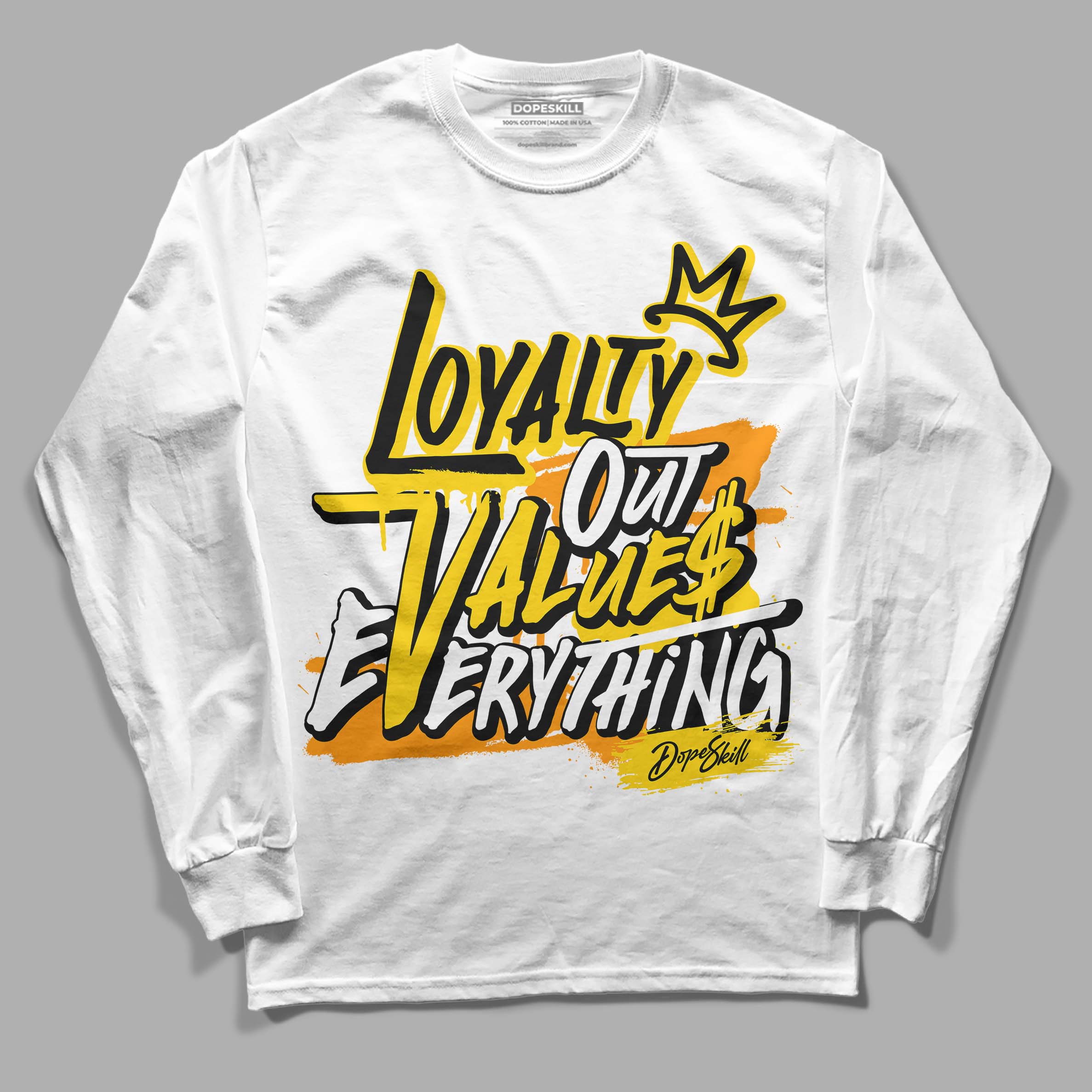 Yellow Ochre 6s superstreetwear Long Sleeve T-Shirt LOVE Graphic