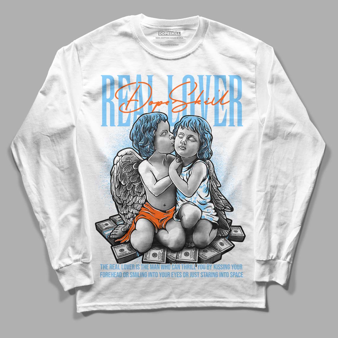 Dunk Low Futura University Blue superstreetwear Long Sleeve T-Shirt Real Lover Graphic