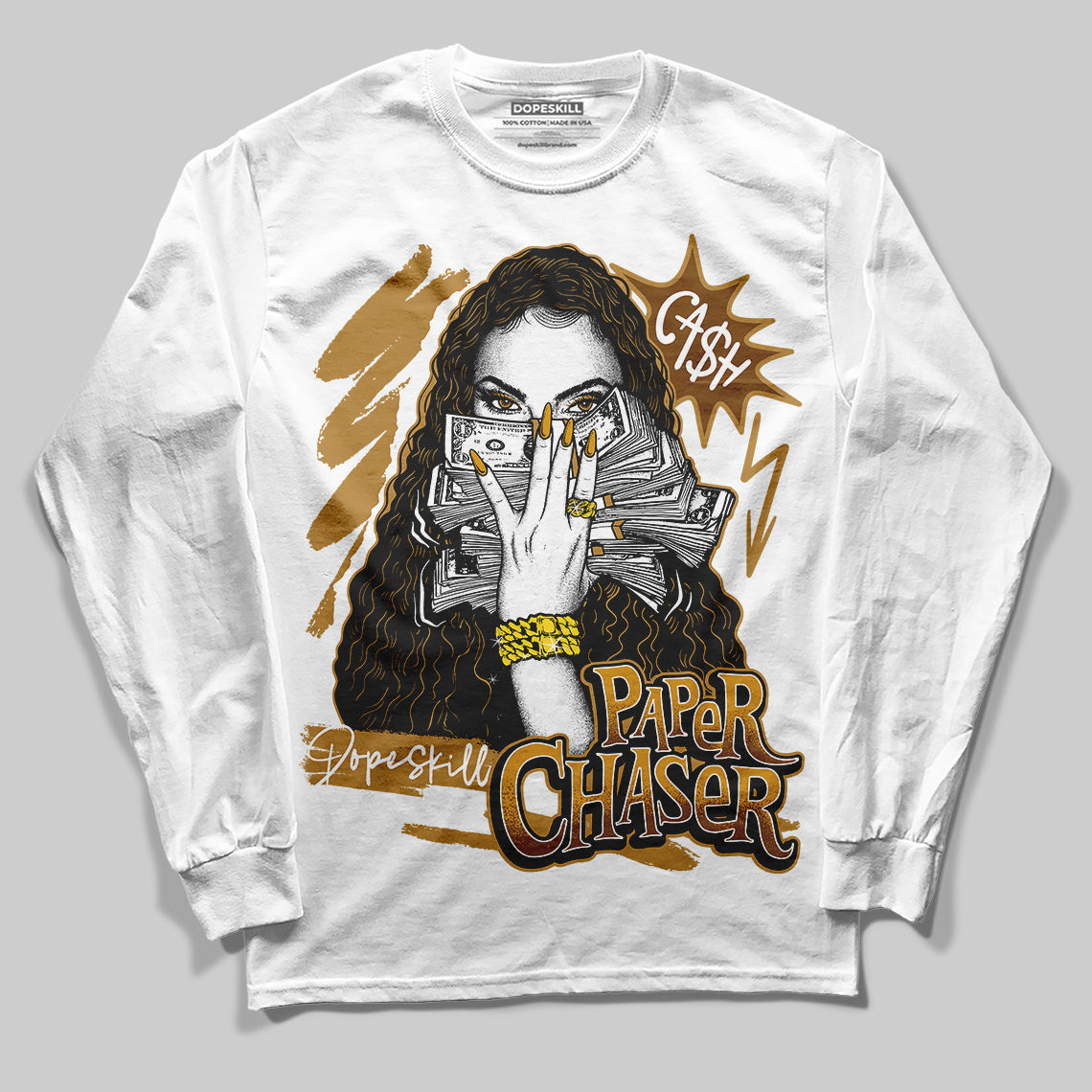 Wheat 13s superstreetwear Long Sleeve T-Shirt NPC Graphic