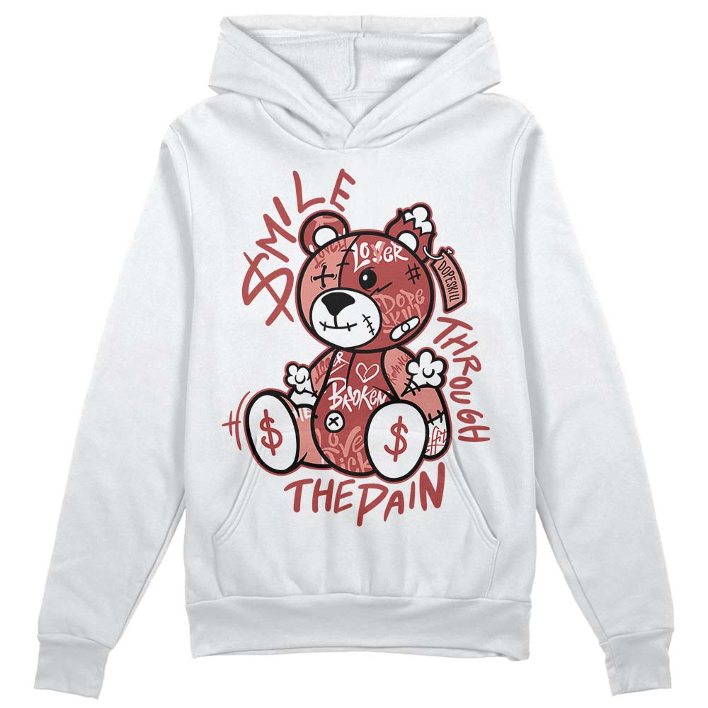 Dune Red 13s superstreetwear Hoodie Sweatshirt Smile Through The Pain Graphic