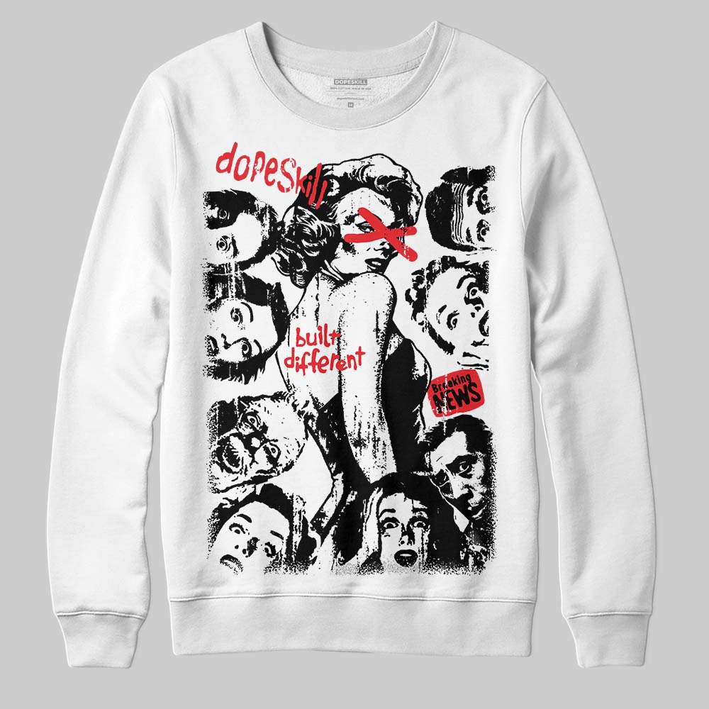Black and White Collection superstreetwear Sweatshirt Built Different Graphic