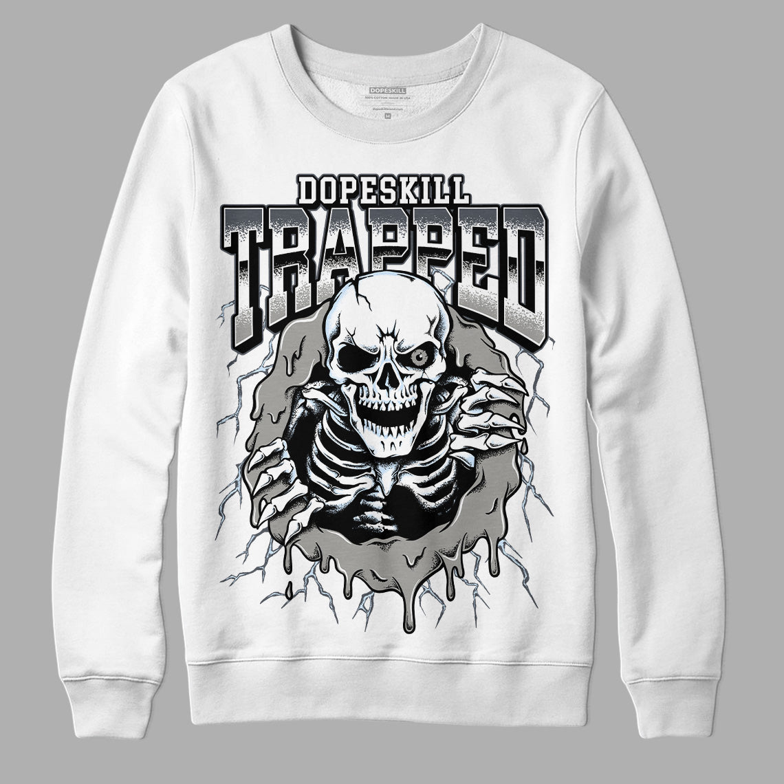 Cool Grey 6s superstreetwear Sweatshirt Trapped Halloween Graphic
