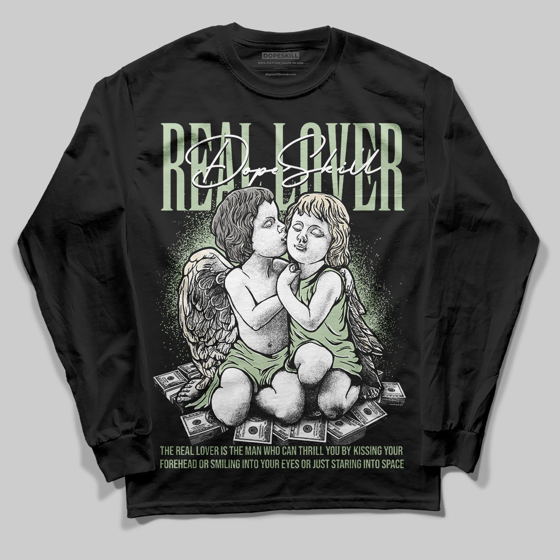 Seafoam 4s 2025 superstreetwear Long Sleeve T-Shirt Real Lover Graphic