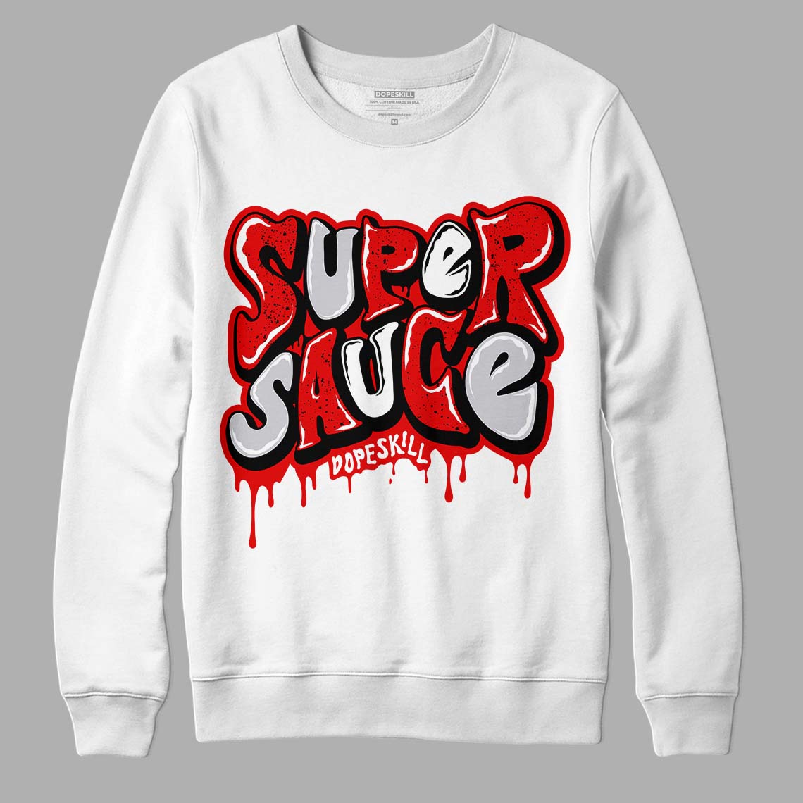 Red Cement 4S superstreetwear Sweatshirt Super Sauce Graphic