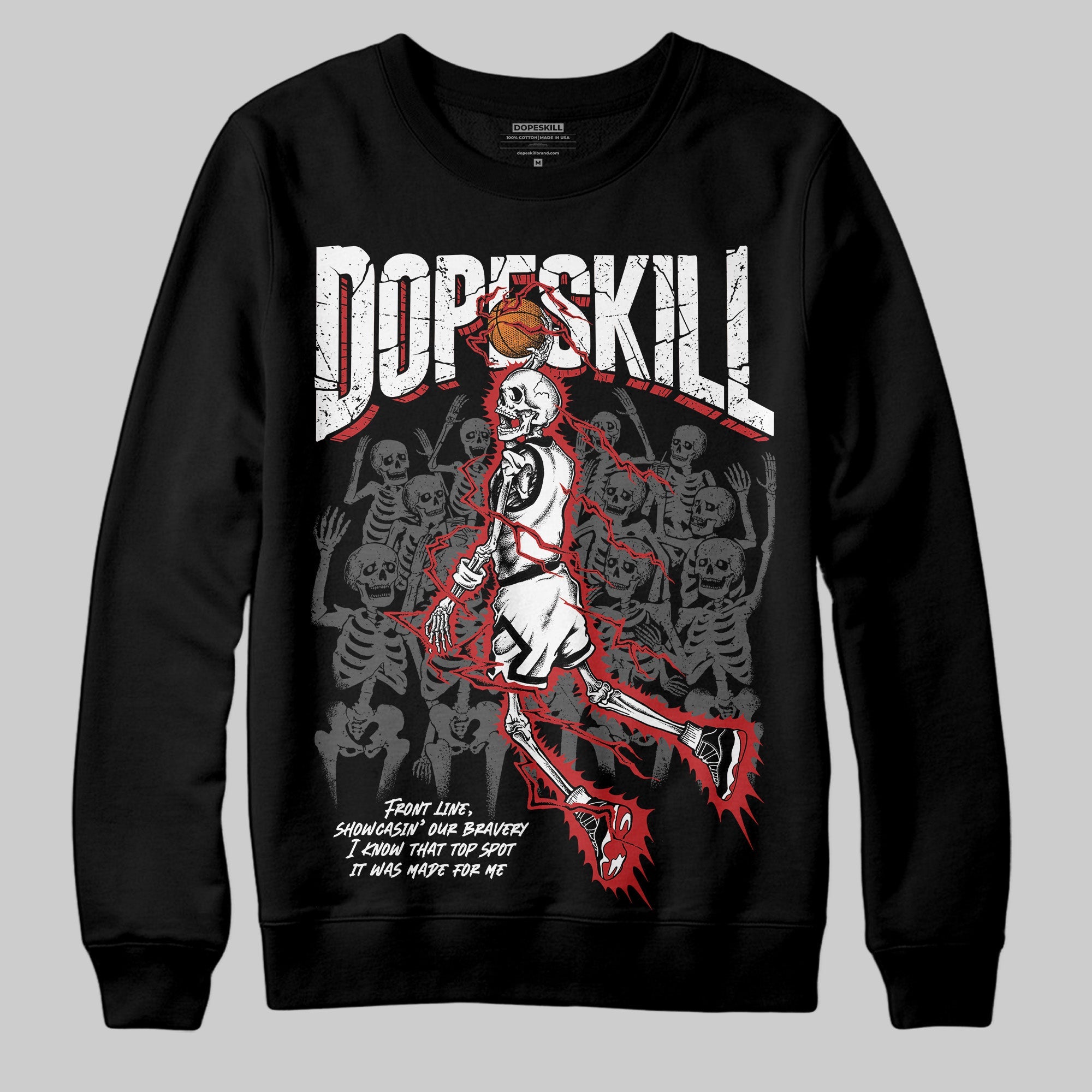 Bred 11s superstreetwear Sweatshirt Thunder Dunk Graphic