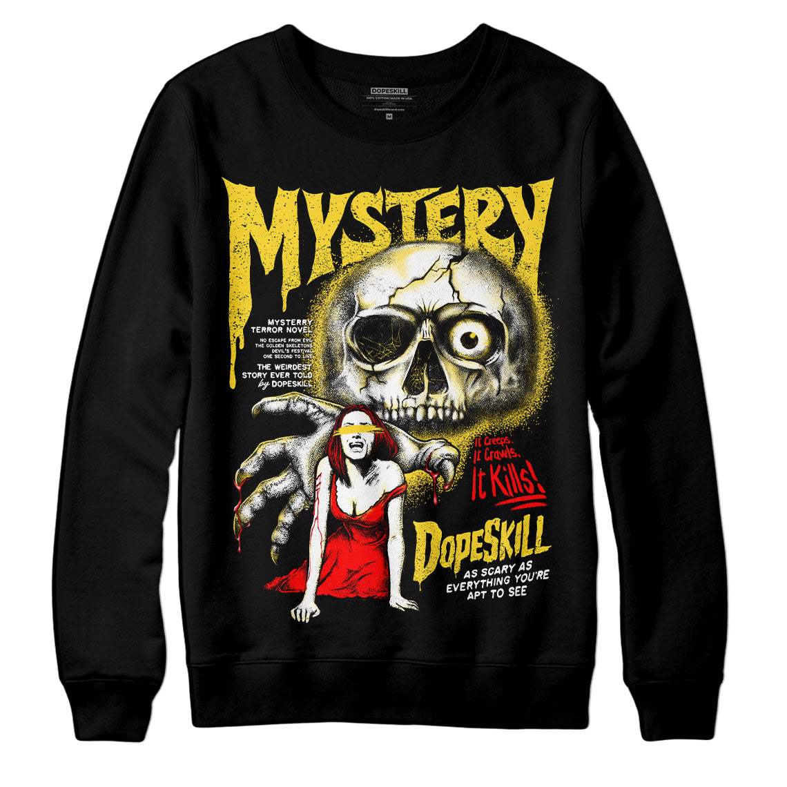 Black Tour Yellow AJ 4 Thunder superstreetwear Sweatshirt Mystery Ghostly Grasp Graphic