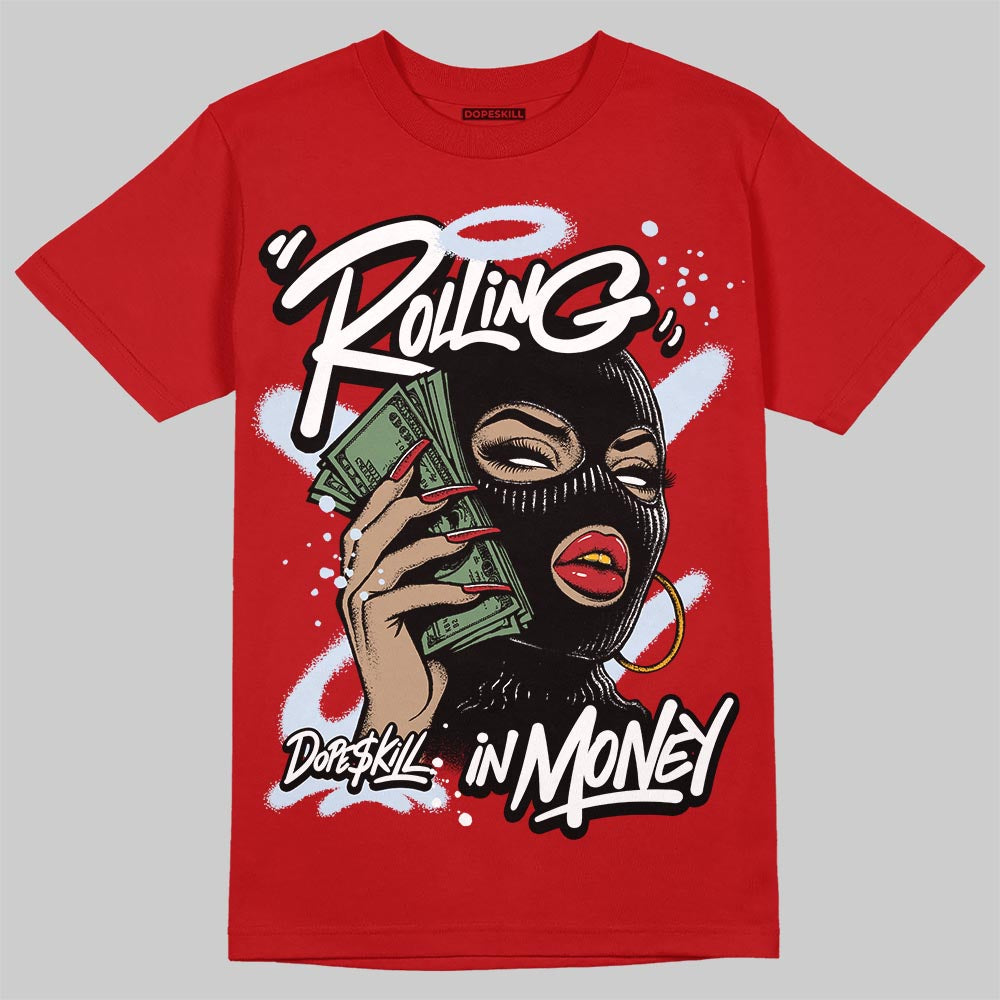 Cherry 11s superstreetwear T-Shirt Rolling in Money Graphic