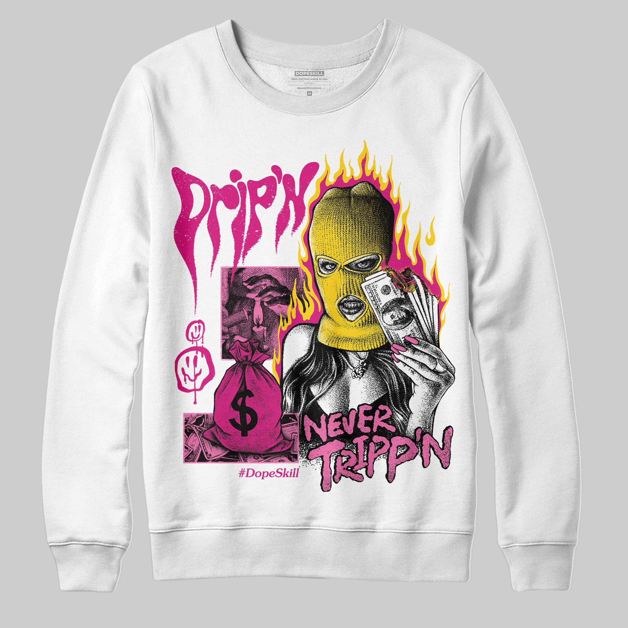 Rick RO Pink Leather Sneakers superstreetwear Sweatshirt Drip'n Never Tripp'n Graphic
