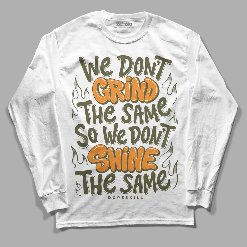 Olive 5s superstreetwear Long Sleeve T-Shirt Grind Shine Graphic