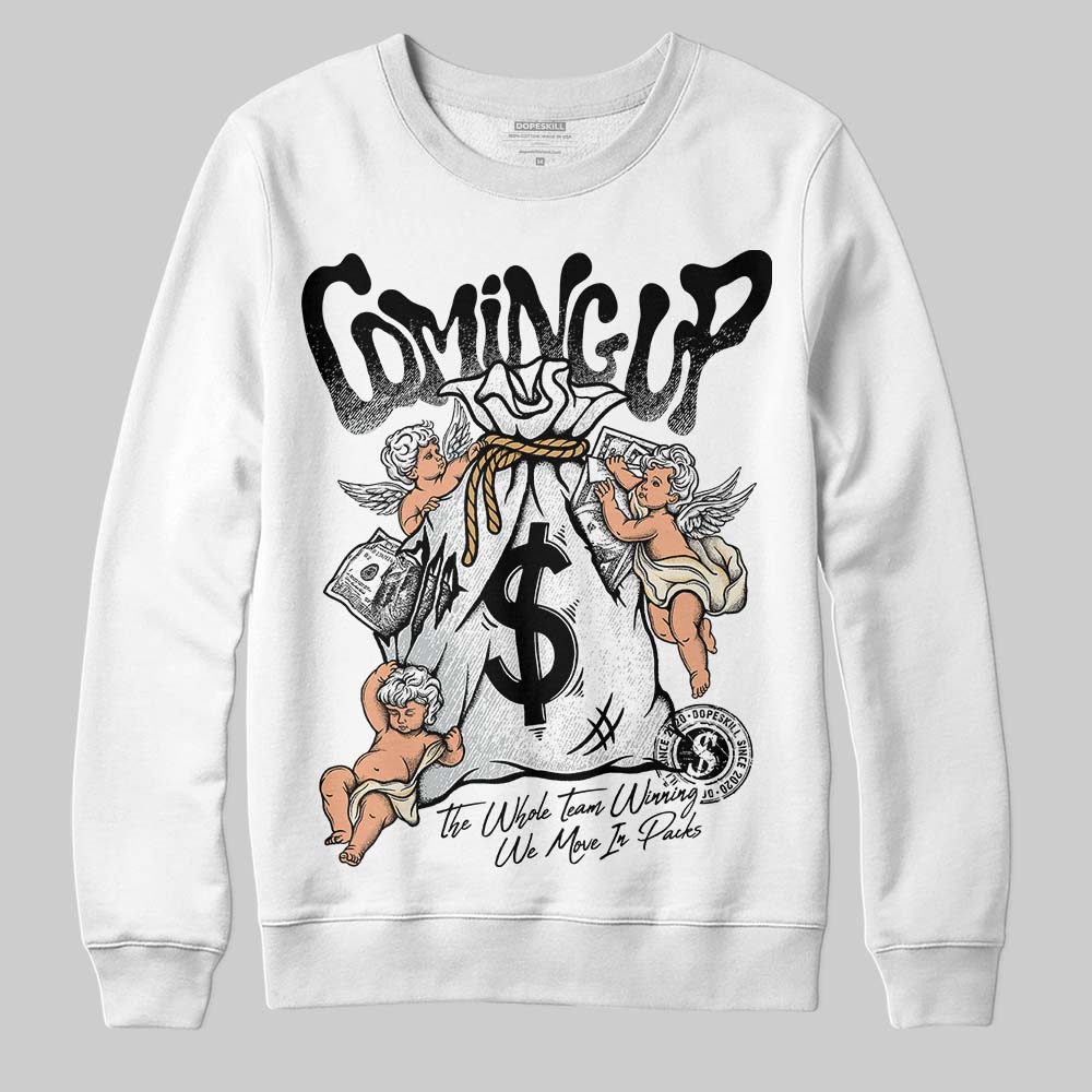 Reverse Metallic 5s superstreetwear Sweatshirt Money Bag Coming Up Graphic