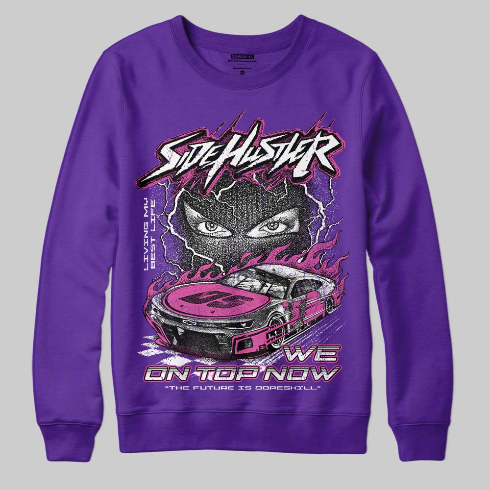 PURPLE Collection superstreetwear Sweatshirt New Side Hustler Graphic