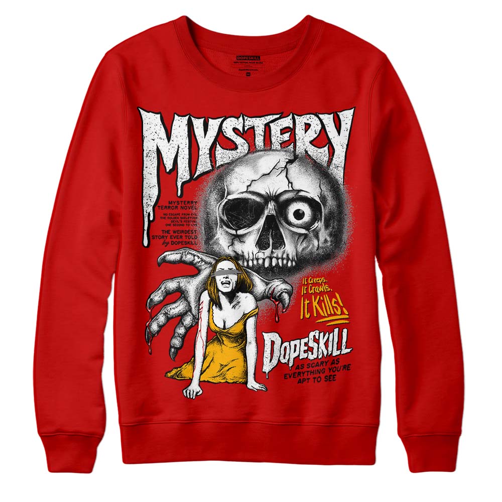 Red Collection superstreetwear Red Sweatshirt Mystery Ghostly Grasp Graphic