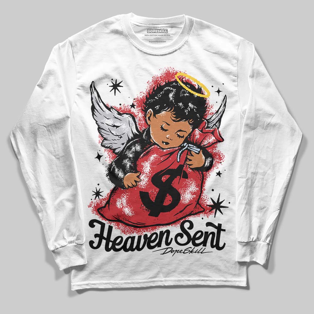 Black Metallic Reimagined 5s superstreetwear Long Sleeve T-Shirt Heaven Sent Graphic