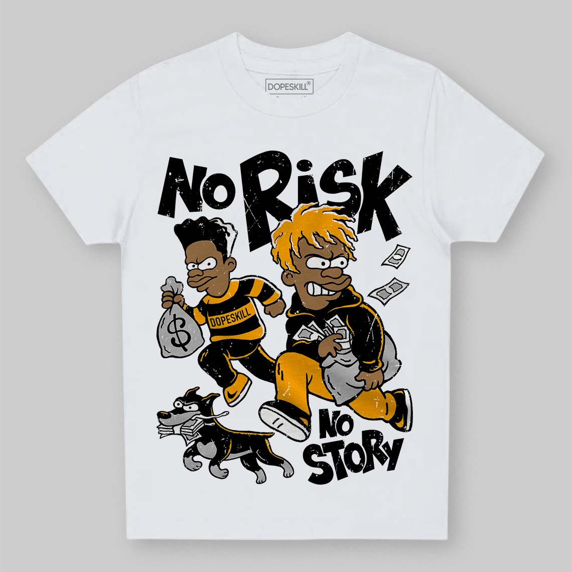 Black Taxi 12s superstreetwear Toddler Kids T-shirt No Risk No Story Graphic