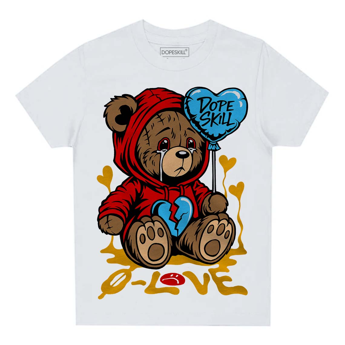 Red Collection superstreetwear Toddler Kids T-shirt Broken Bear Graphic