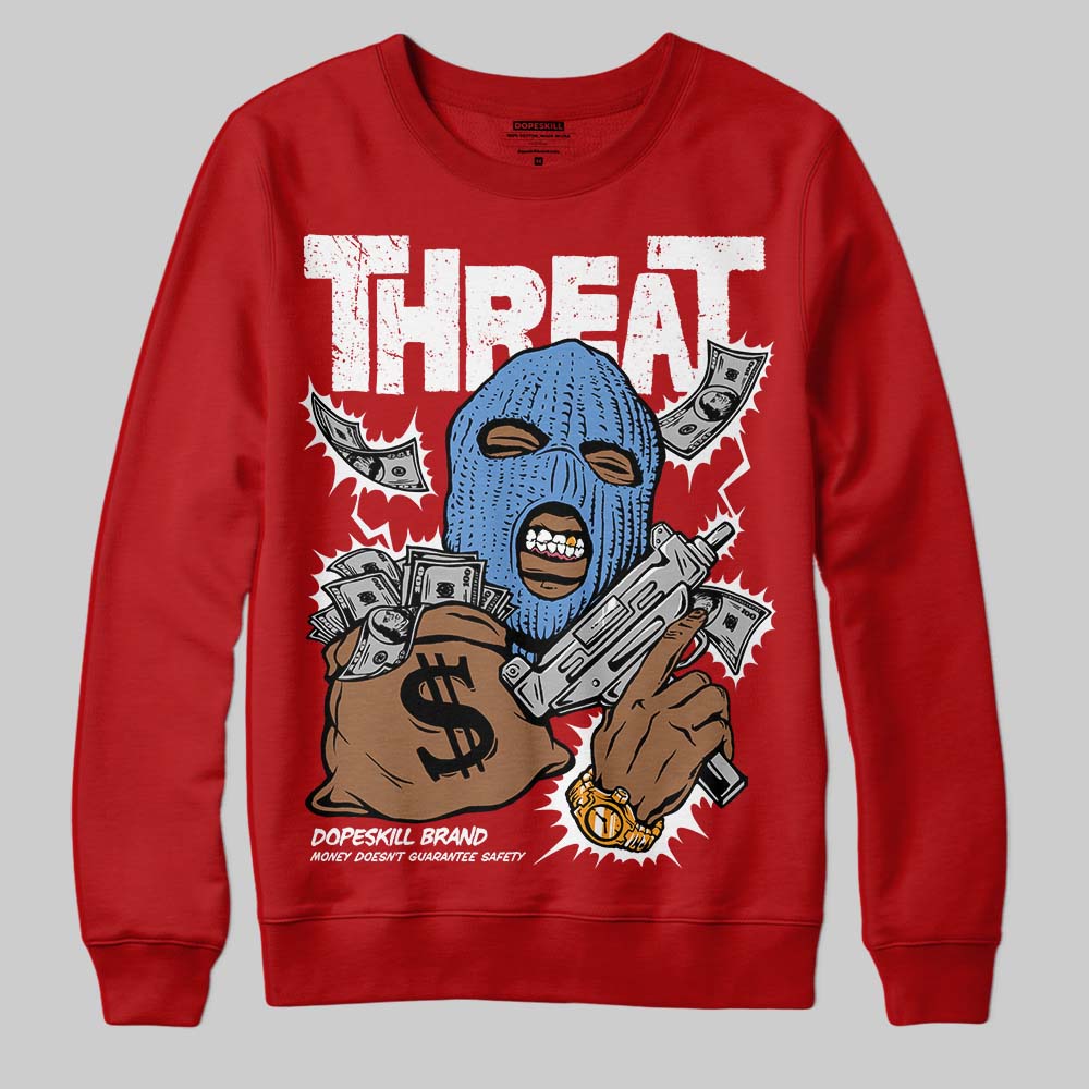 Cherry 11s superstreetwear Sweatshirt Under Threat Graphic