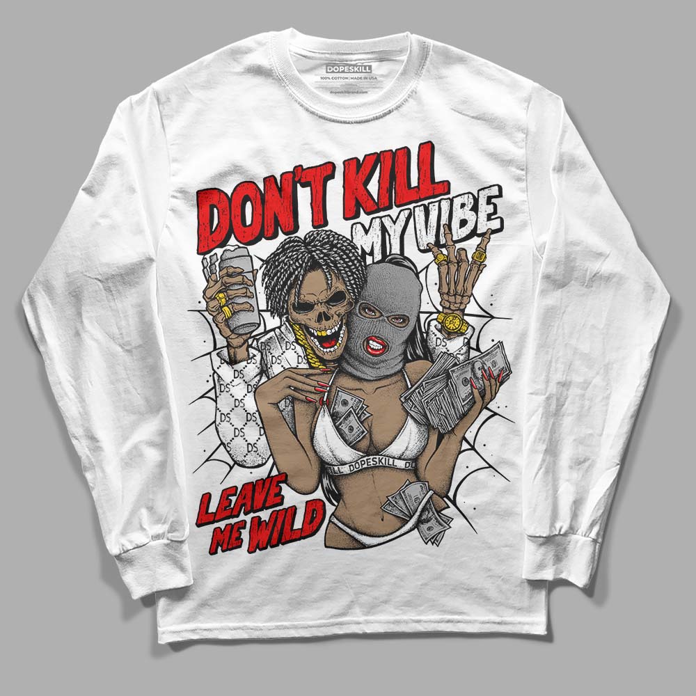 Dunk Panda White Black superstreetwear Long Sleeve T-Shirt Don't Kill My Vibe Graphic