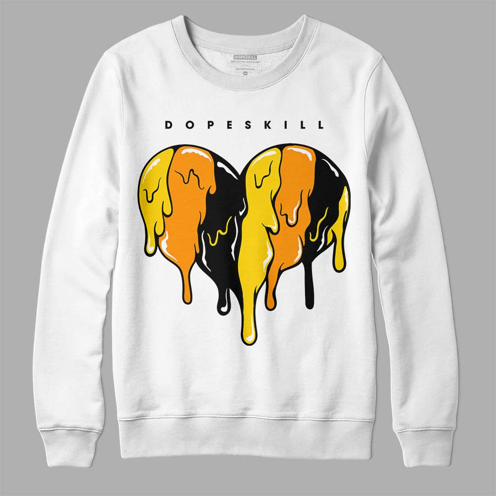 Yellow Ochre 6s superstreetwear Sweatshirt Slime Drip Heart Graphic
