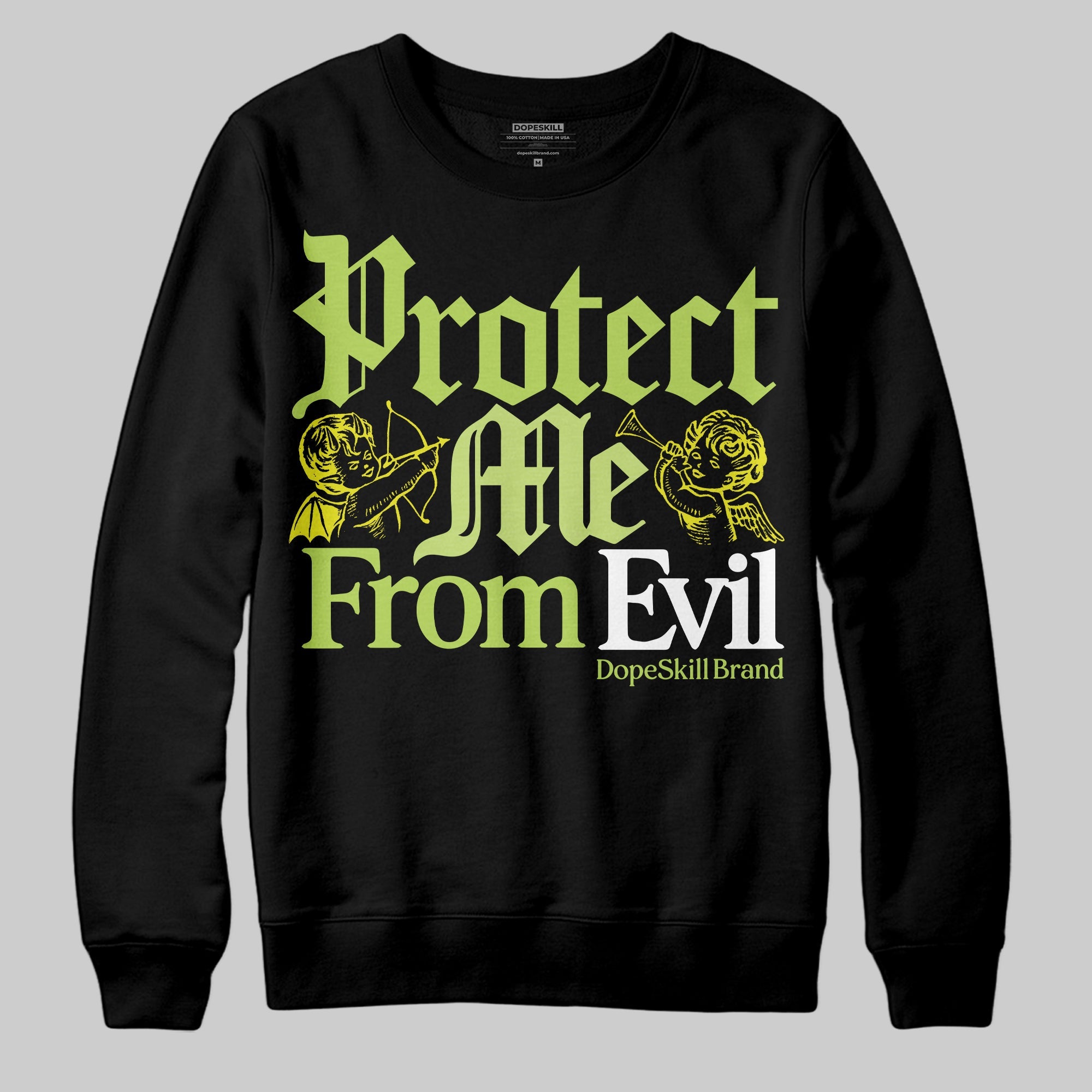 Bright Cactus 13s superstreetwear Sweatshirt Protect Me From Evil Graphic