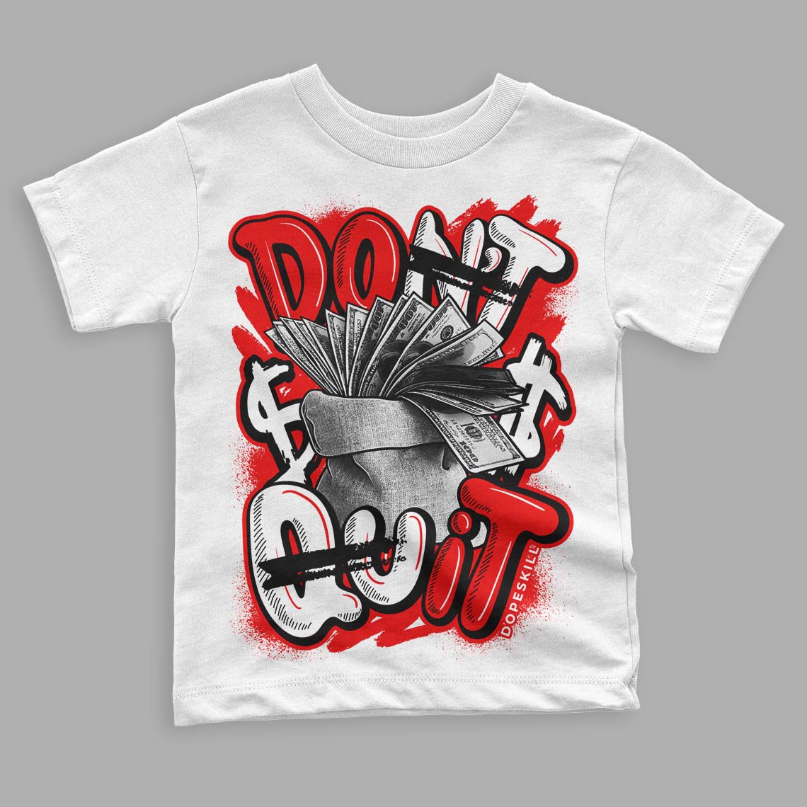 Cherry 11s superstreetwear Toddler Kids T-shirt Don't Quit Graphic