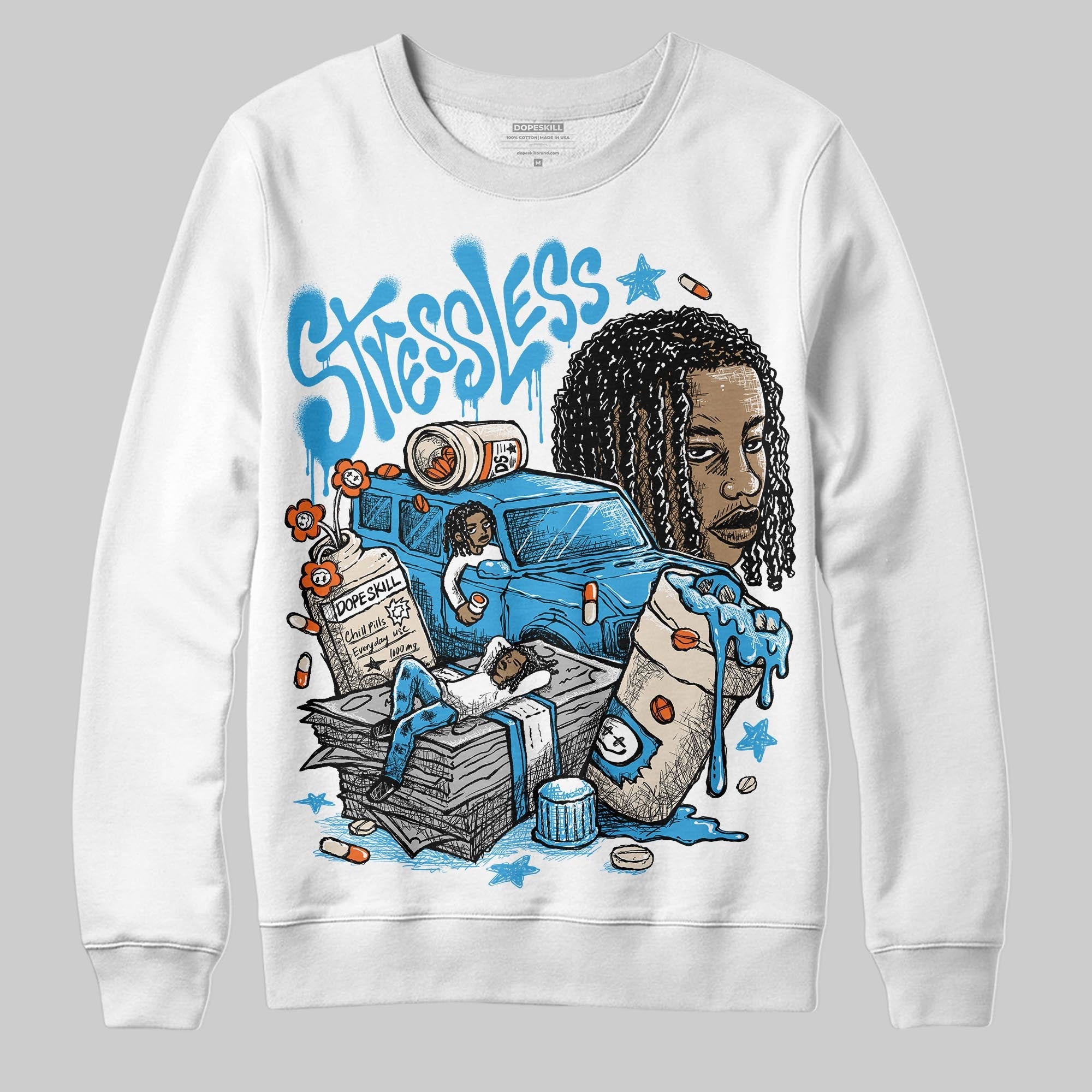 UNC Reimagined 1s superstreetwear Sweatshirt Stressless Graphic