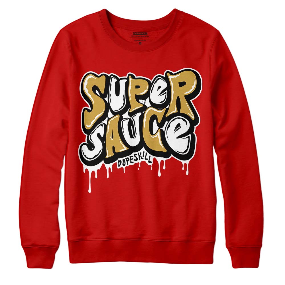 Red Collection superstreetwear Red Sweatshirt Super Sauce Graphic
