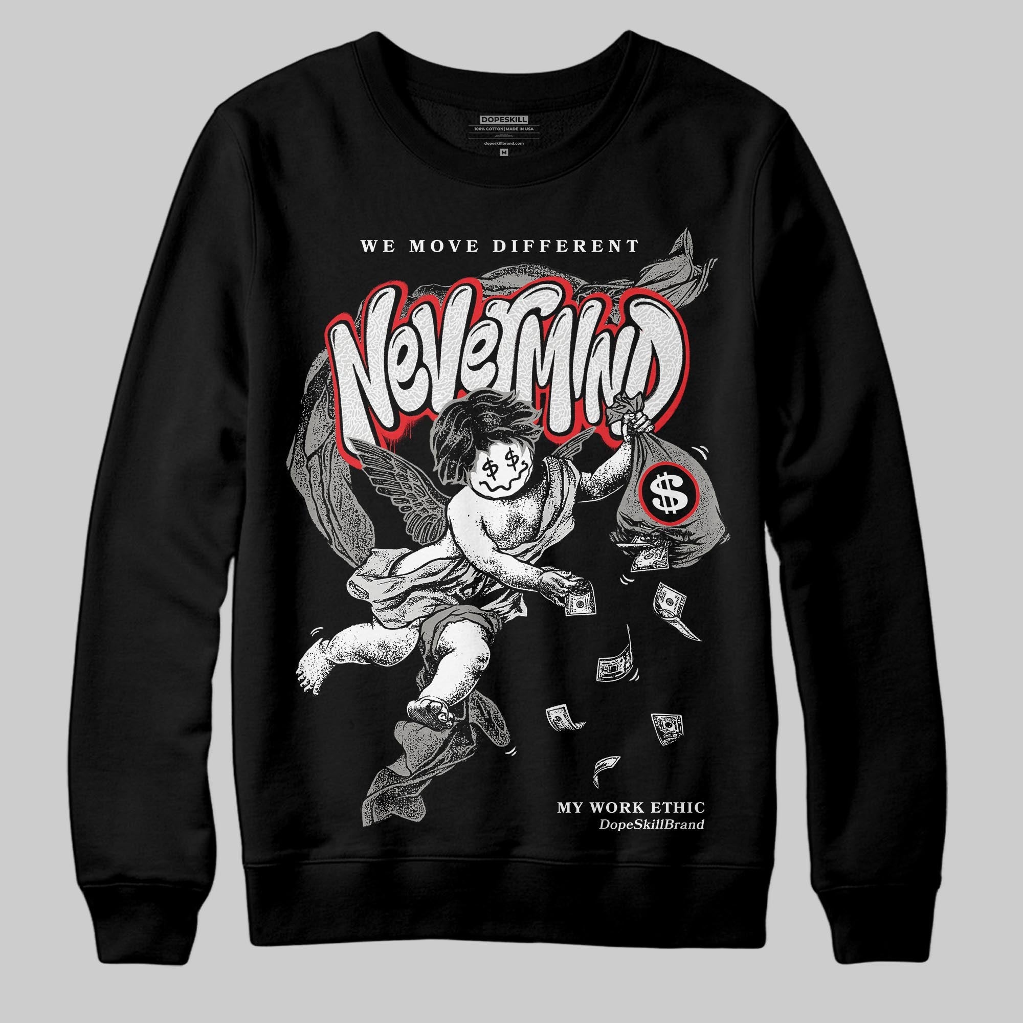 Pure Money 3s superstreetwear Sweatshirt Nevermind Graphic